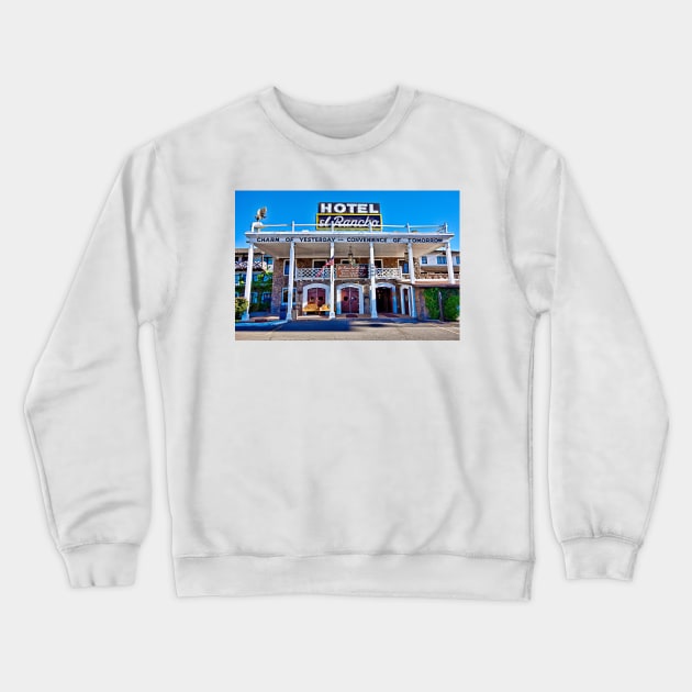 Hotel el Rancho Crewneck Sweatshirt by bobmeyers